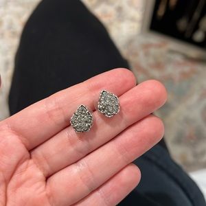 Kendra Scott silver drusy Tessa